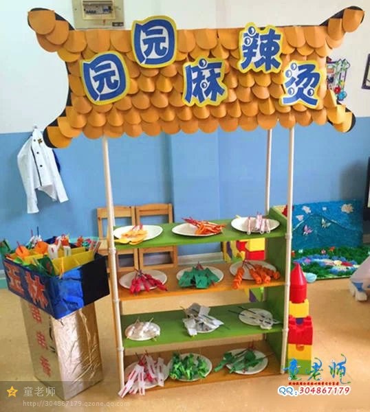 美食一条街—活动区填充材料-幼师课件网第1张图片