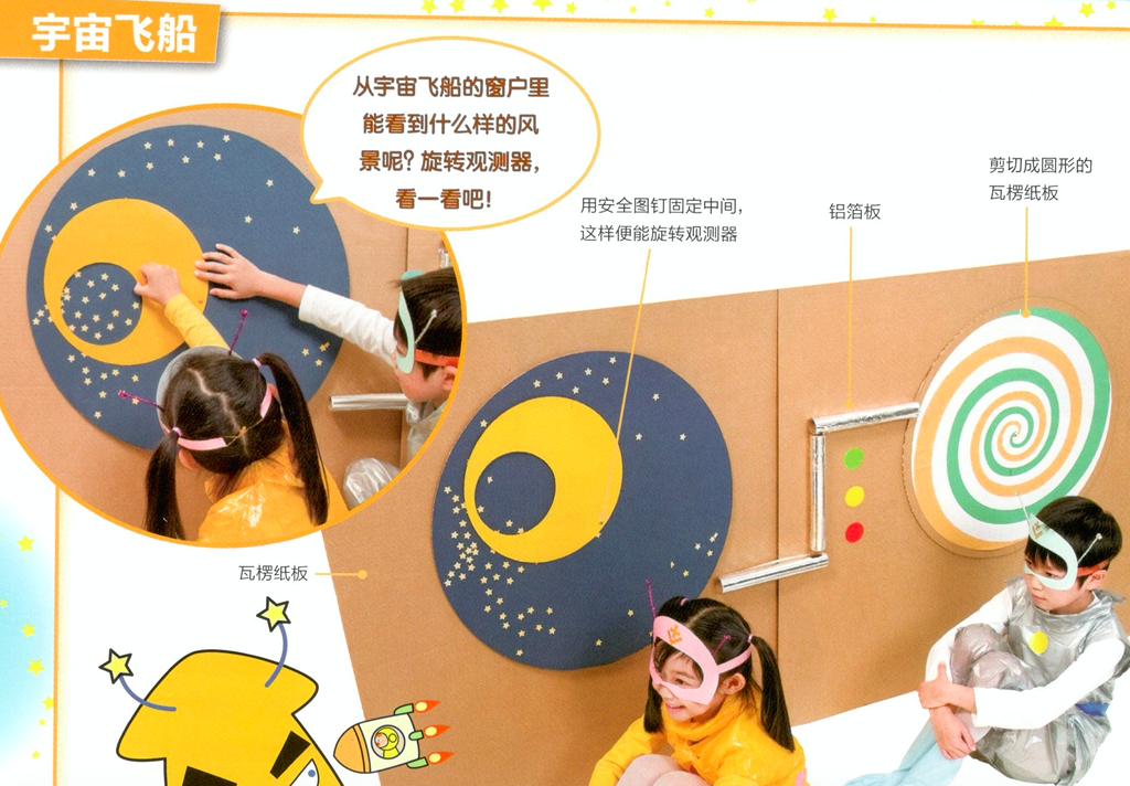 角色区设计及扮演游戏—宇航员游戏-幼师课件网第4张图片