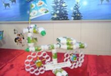 孩子巧手制作“废品”变成“艺术品”-幼师课件网