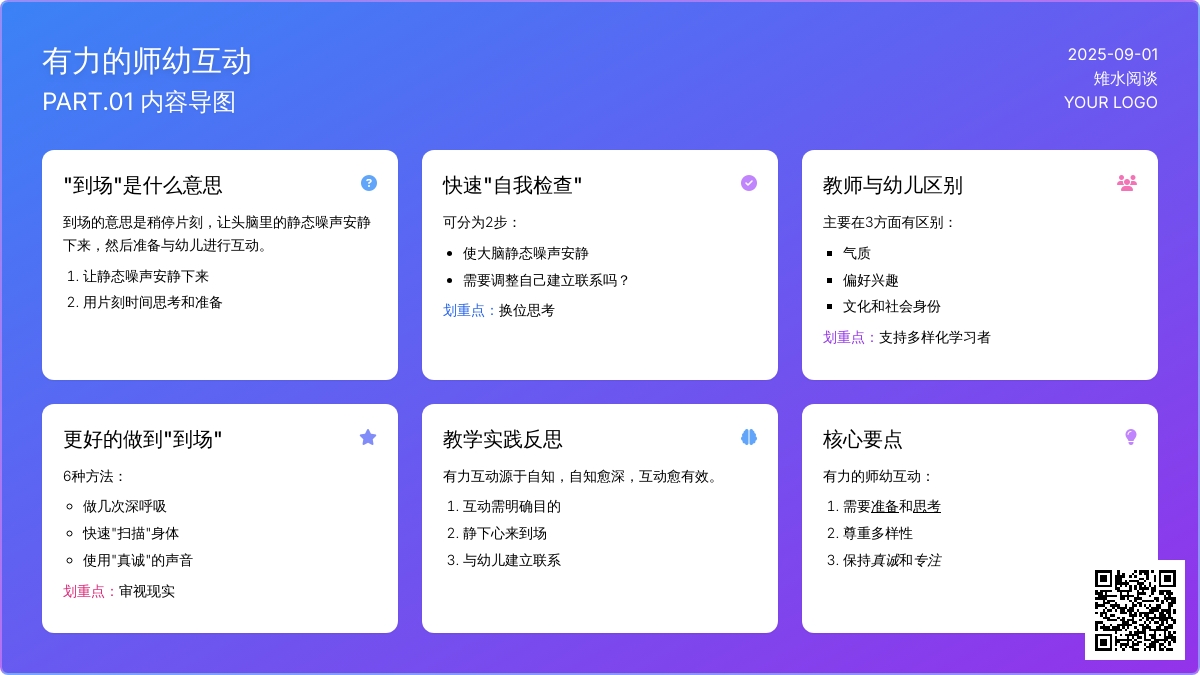 【雉水阅谈】《有力的师幼互动》——第一步：到场