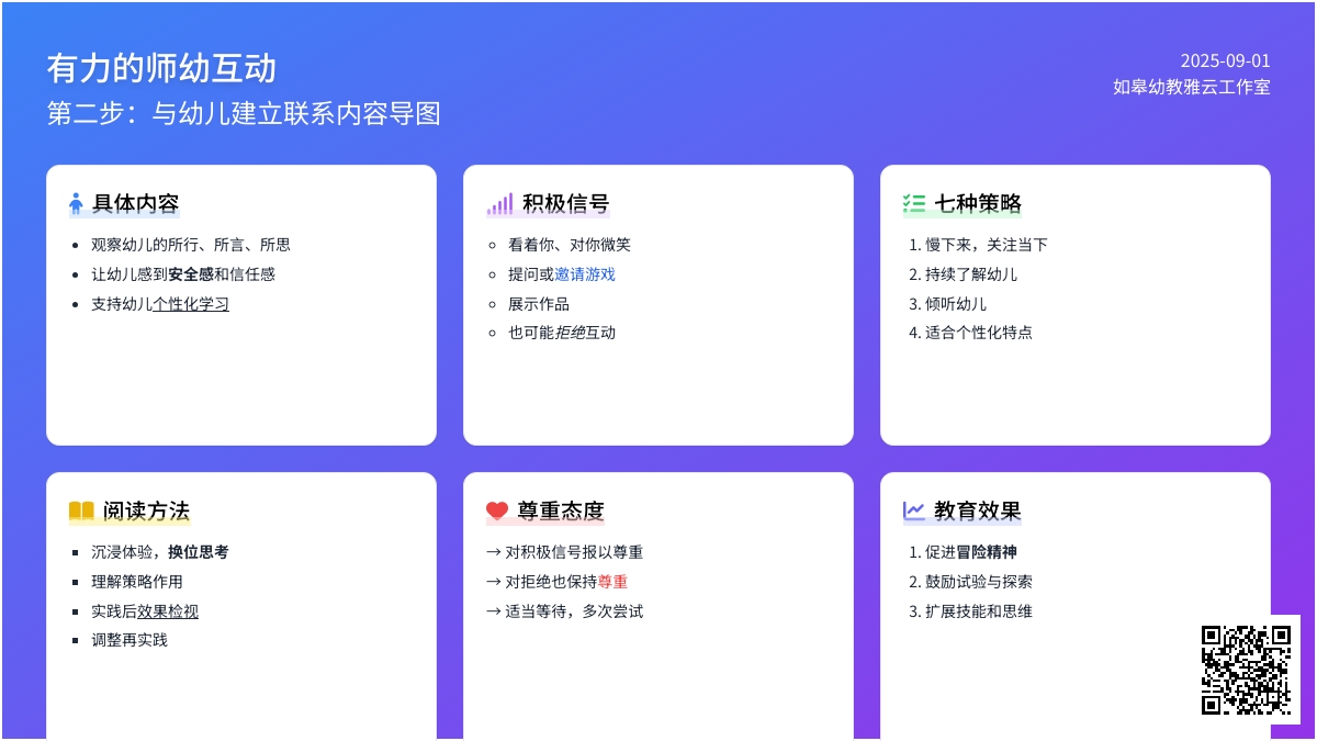 【雉水阅谈】《有力的师幼互动》——第二步：与幼儿建立联系