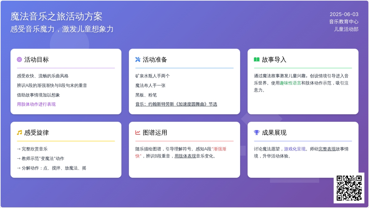 中班音乐欣赏神奇的魔法汤教案