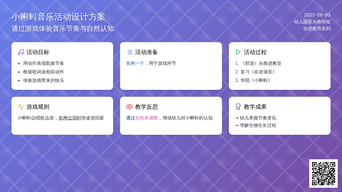 中班音乐游戏小蝌蚪教案反思