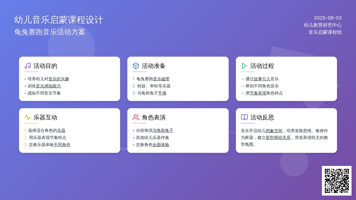 中班音乐龟兔赛跑教案反思