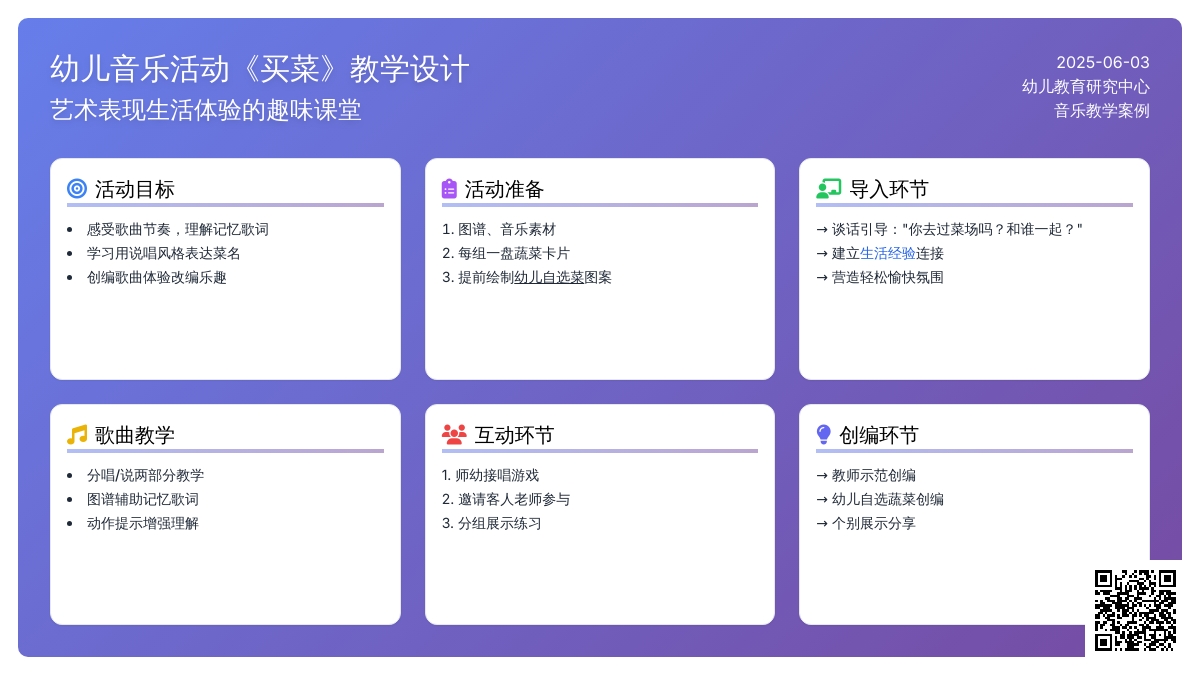 中班音乐课买菜教案反思
