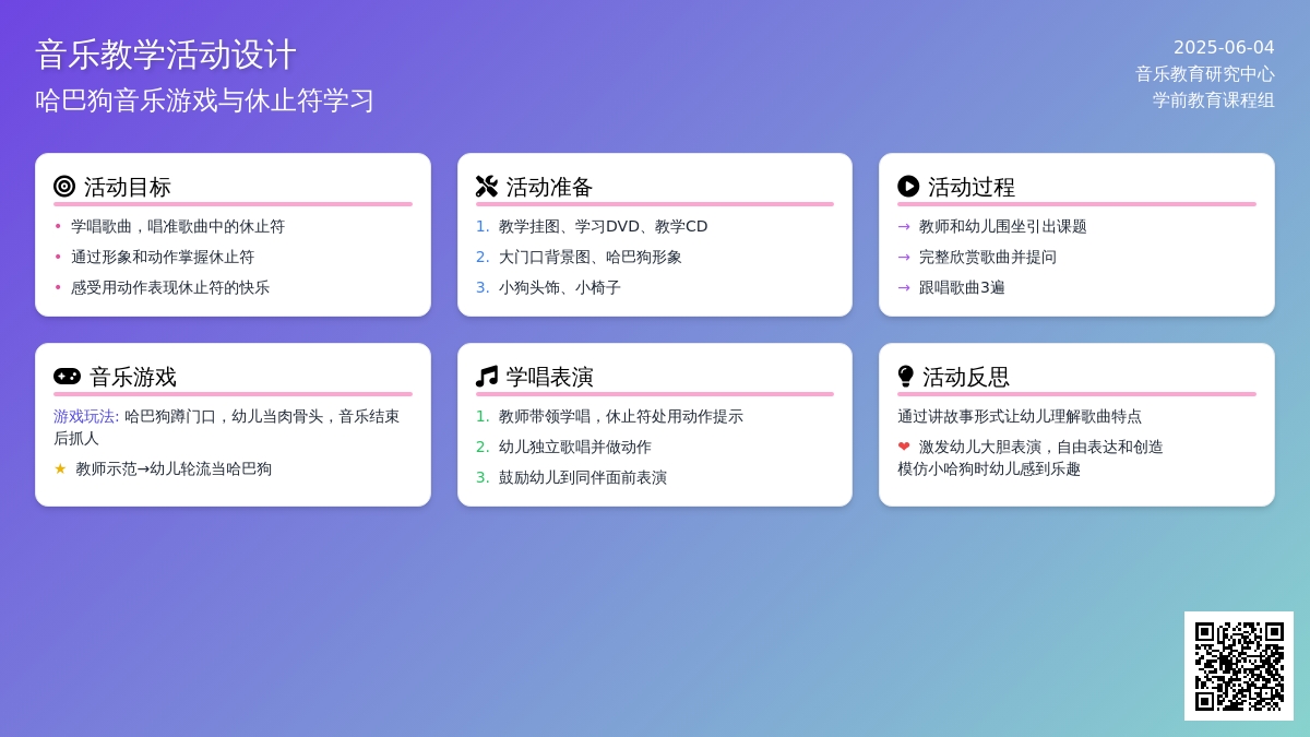 中班音乐哈巴狗教案反思