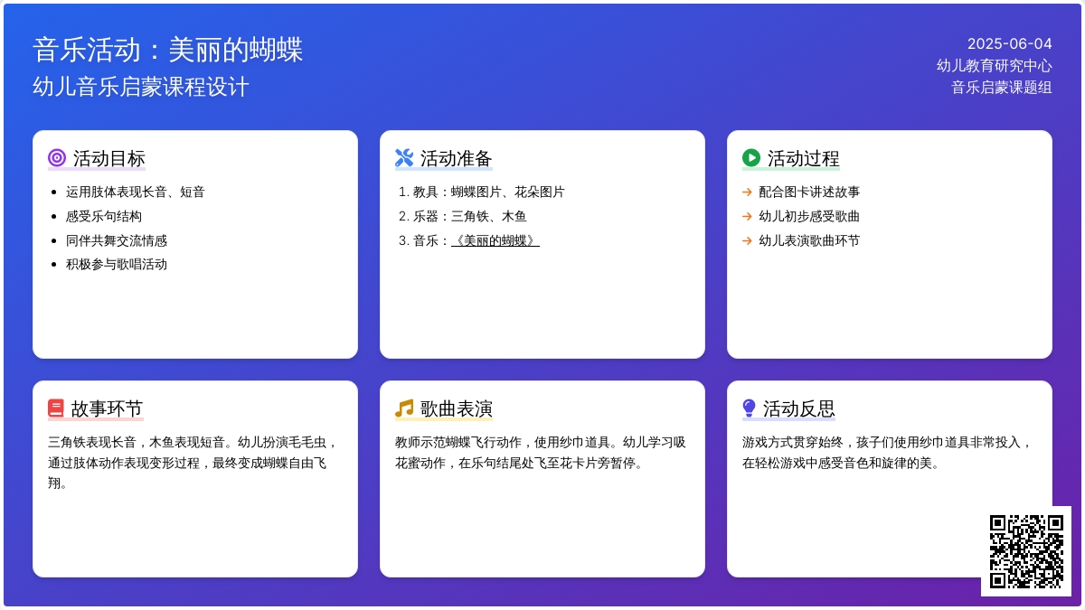 中班音乐蝴蝶教案反思