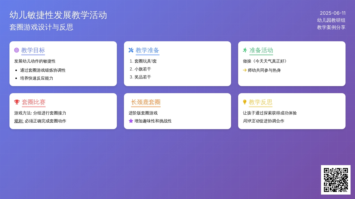 中班体育游戏套圈比赛教案反思