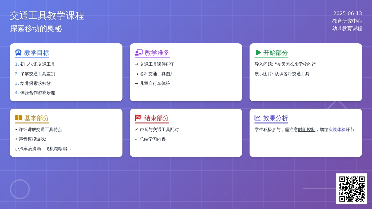 中班科学交通工具教案反思