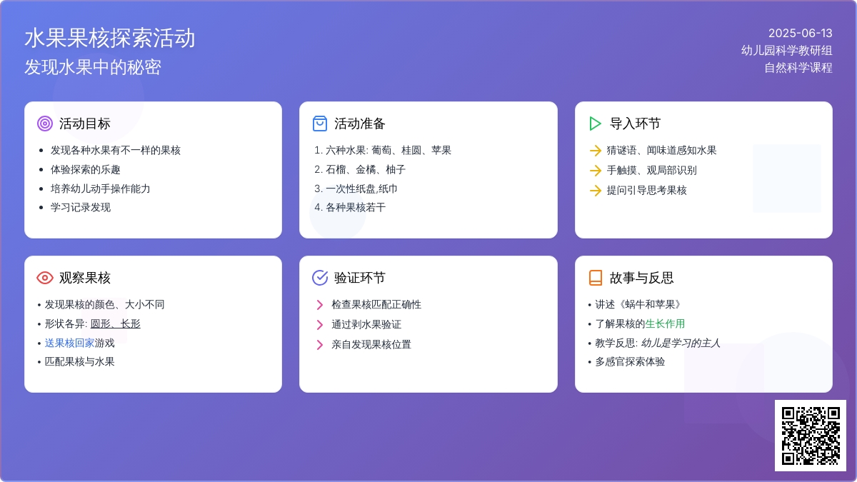 中班科学活动果核孩子找妈妈教案反思