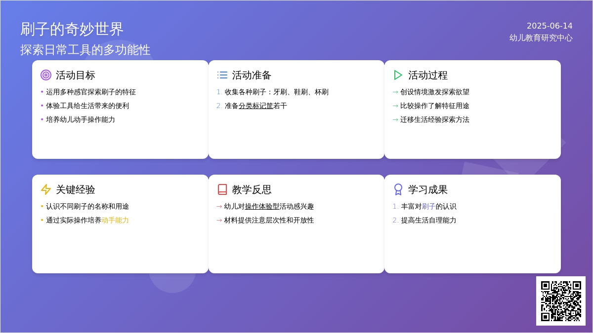 中班科学神奇的刷子教案反思