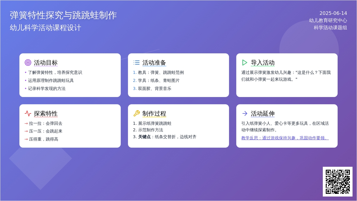 中班科学活动跳跳蛙教案反思