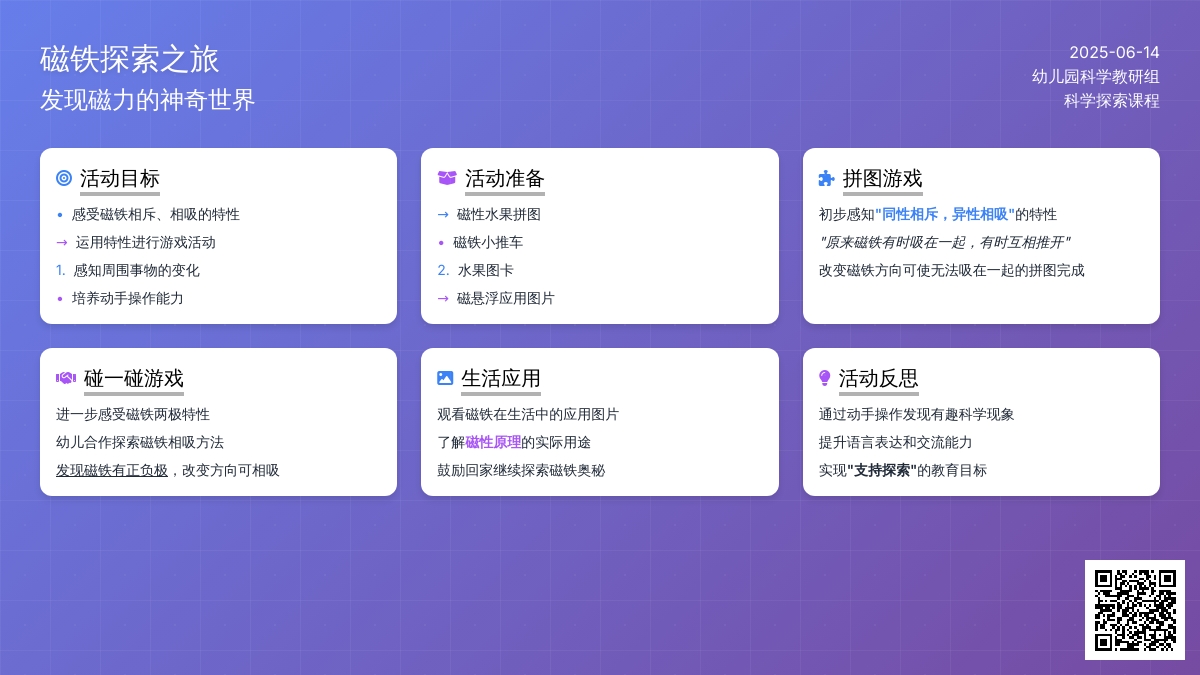 中班科学活动有魔力的磁铁教案反思