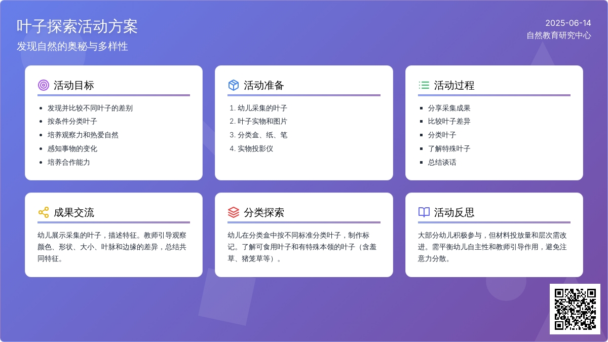 中班科学有趣的叶子教案反思