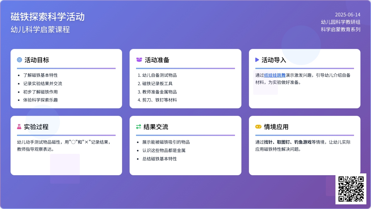 中班科学活动奇妙的磁铁教案反思