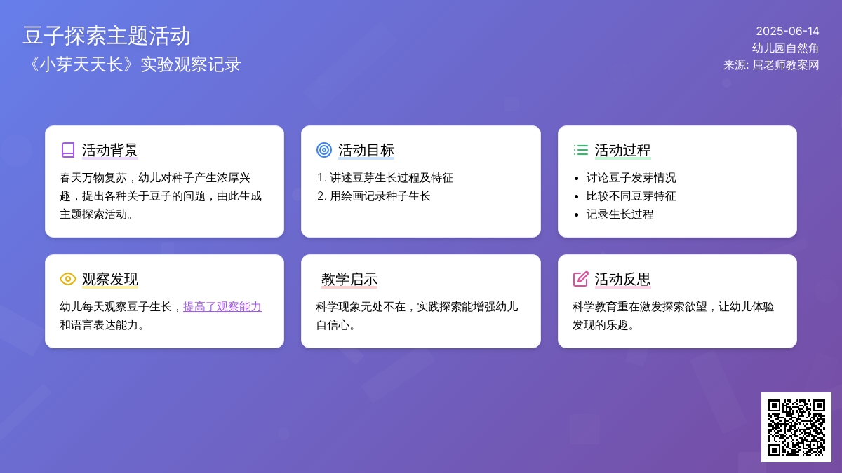 中班科学小芽天天长教案反思