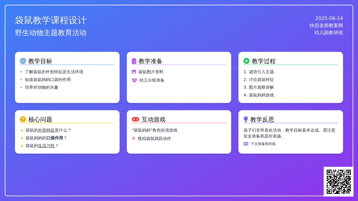中班科学善跳的袋鼠教案反思