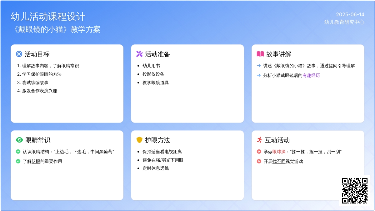 中班科学小猫的眼睛教案反思