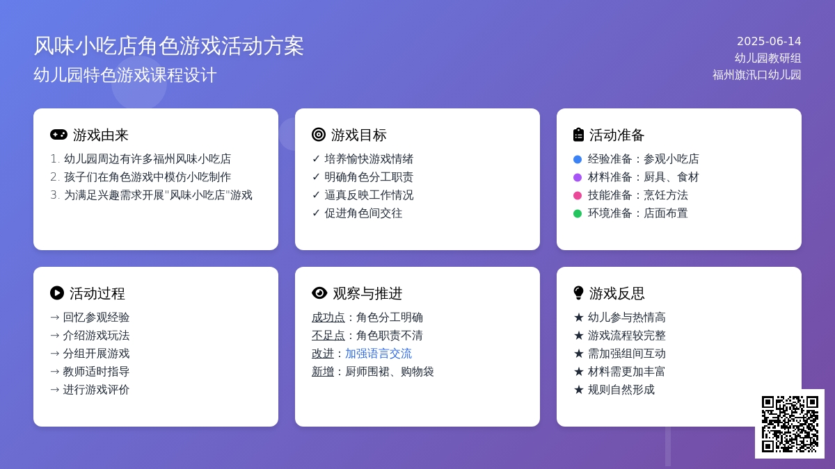 中班角色游戏活动教案：小吃店教案