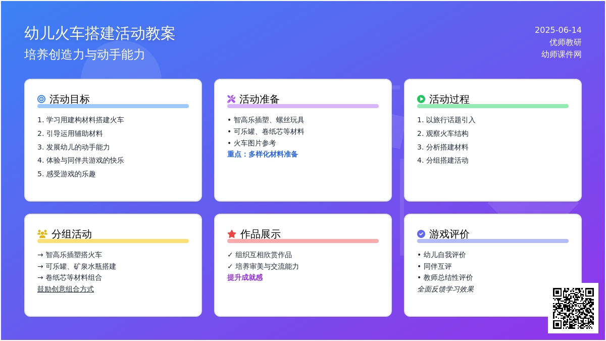 中班结构游戏活动教案：火车教案