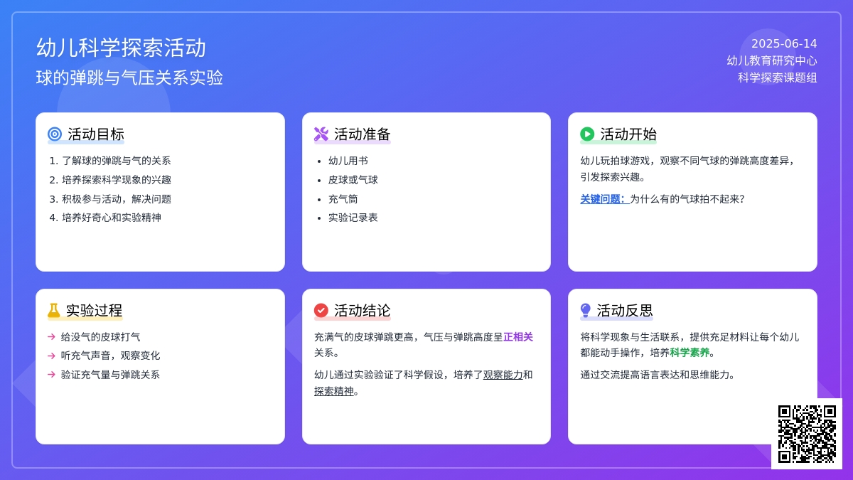 中班科学游戏活动球与气教案反思