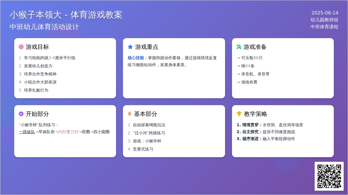 中班体育活动游戏小猴学样教案反思