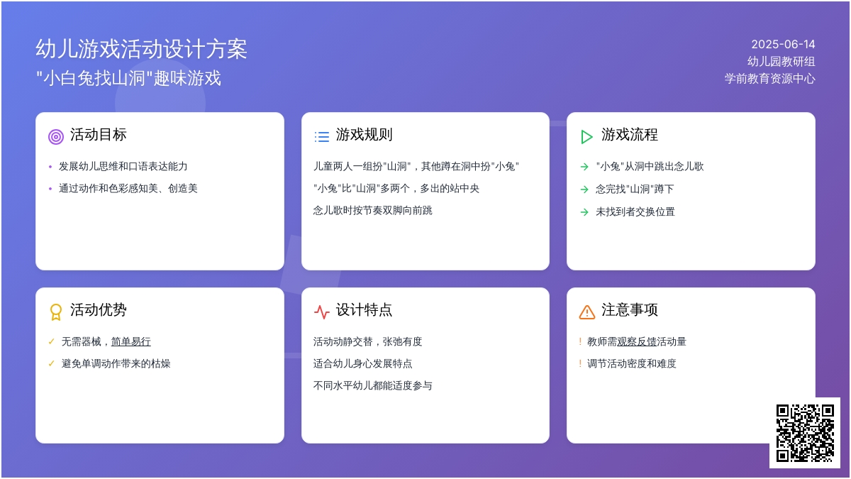 中班体育游戏小兔找山洞教案反思