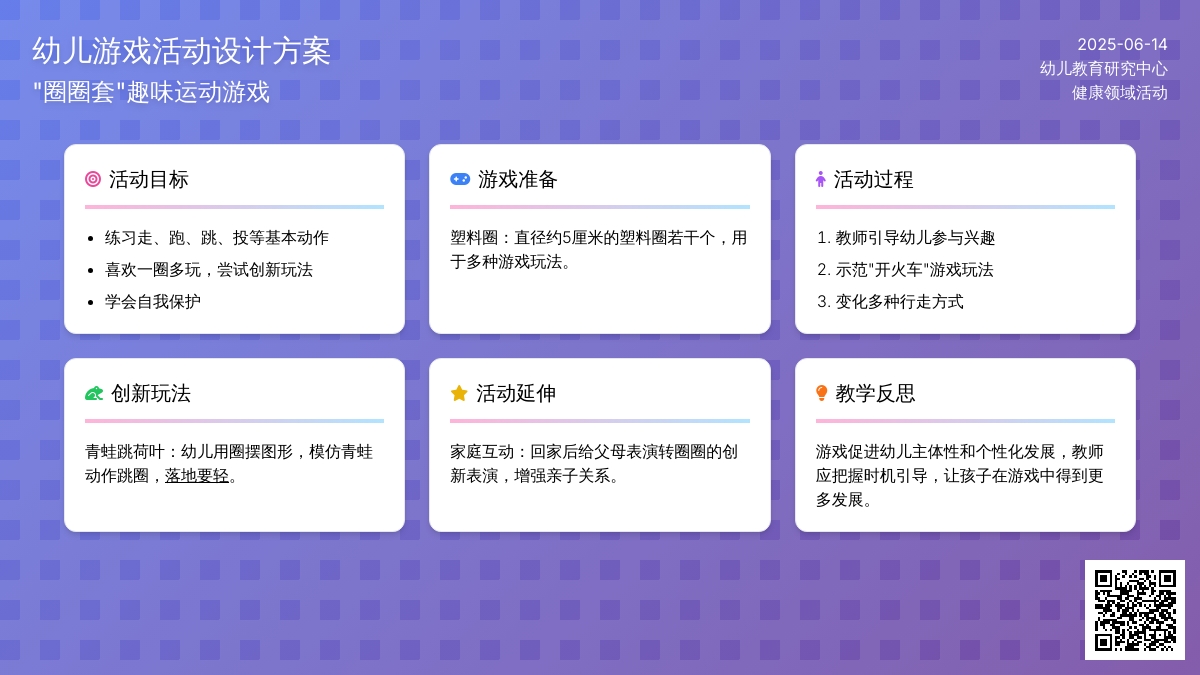 中班游戏活动好玩的圈圈教案反思