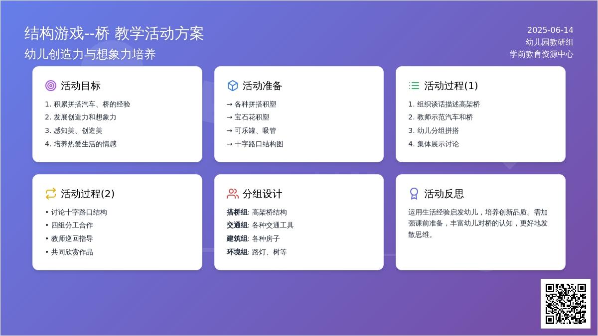 中班结构游戏桥教案反思