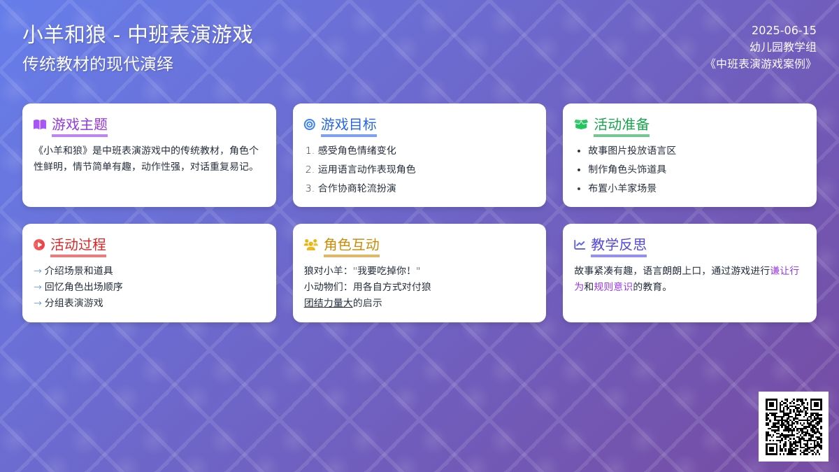 中班游戏小羊和狼教案反思