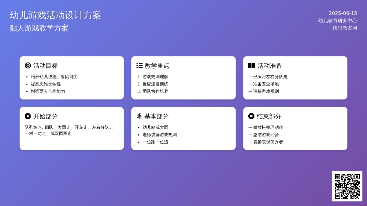 中班游戏公开课贴人教案反思