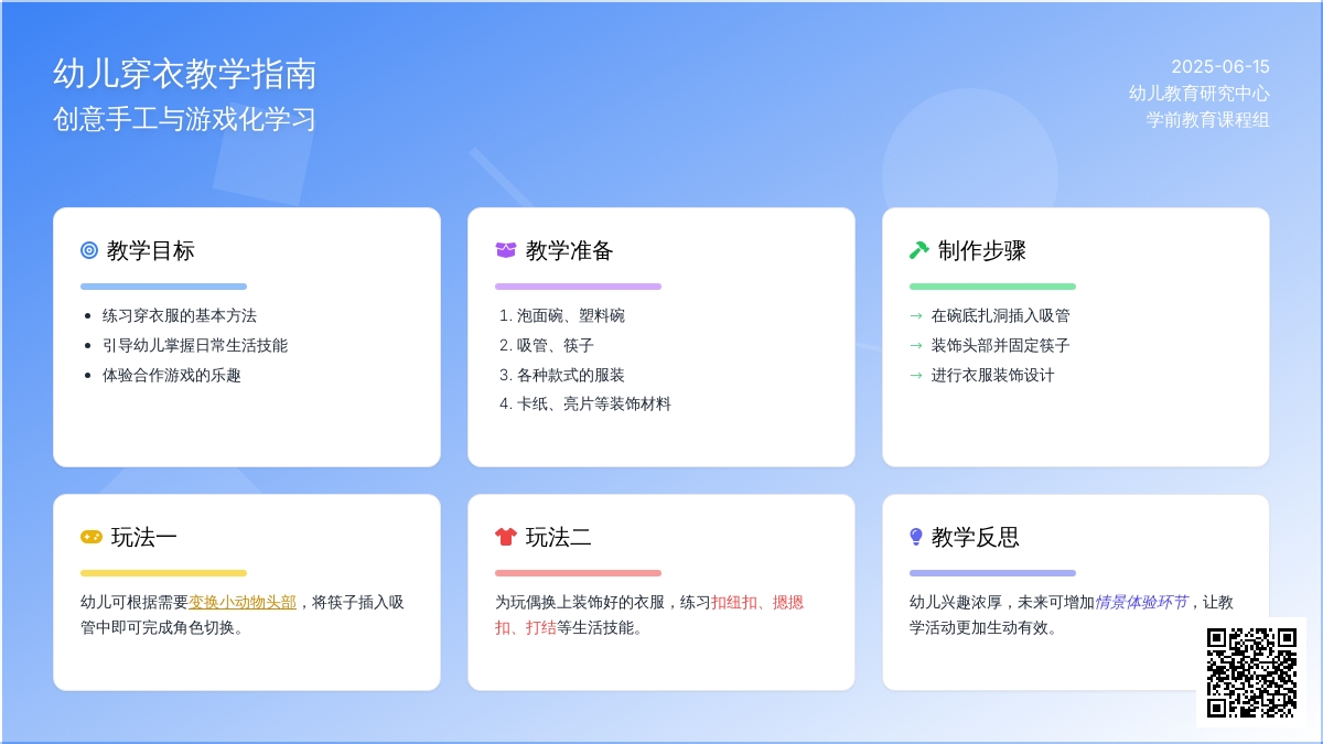 中班游戏小玩偶换装秀教案反思