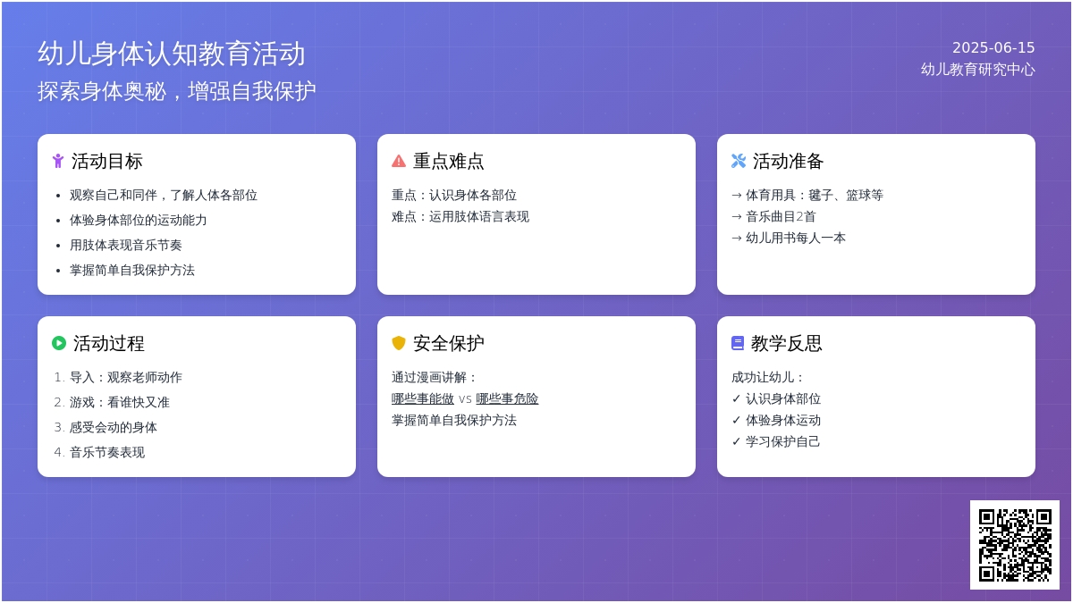 中班健康活动教案：我们的身体会动教案(附教学反思)
