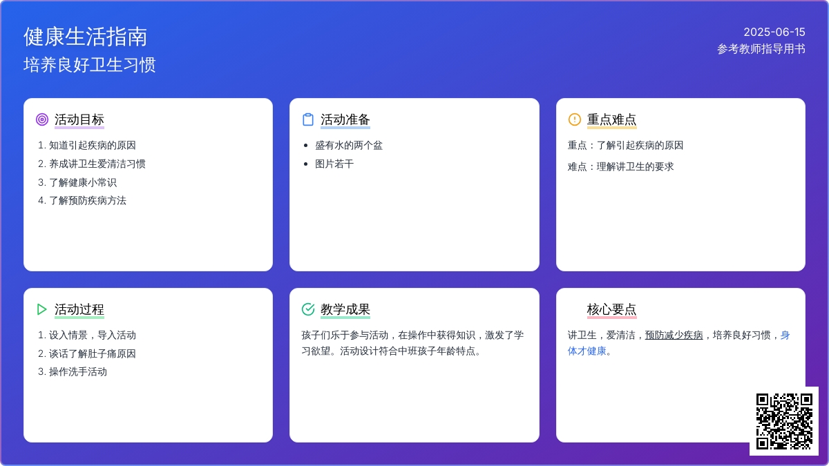 中班健康讲卫生，不生病教案反思