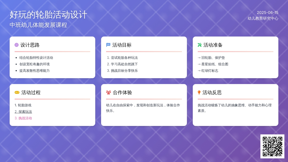 中班健康好玩的轮胎教案反思