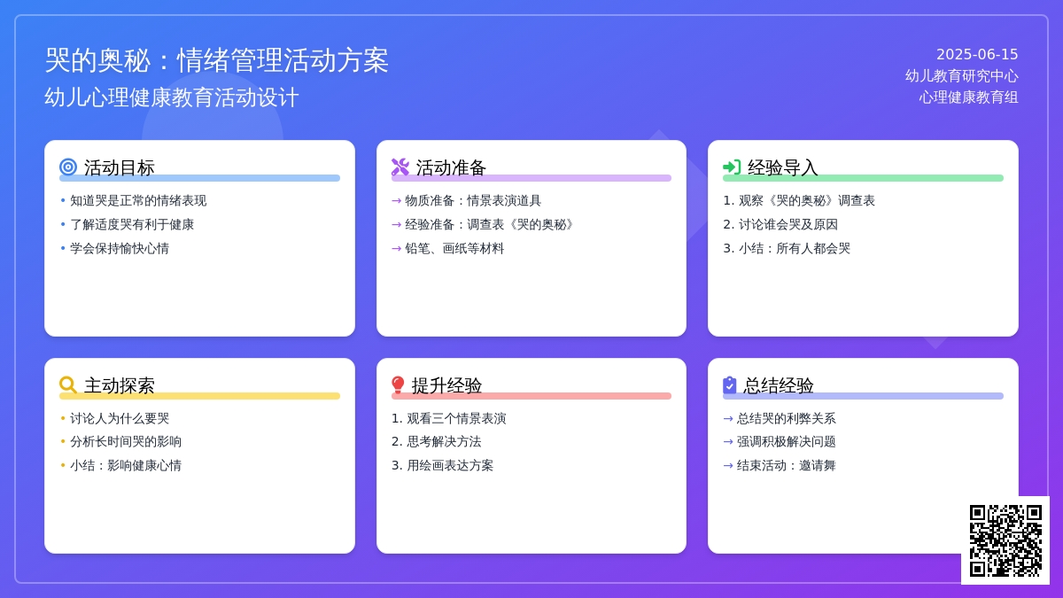 中班健康活动哭的奥秘教案反思