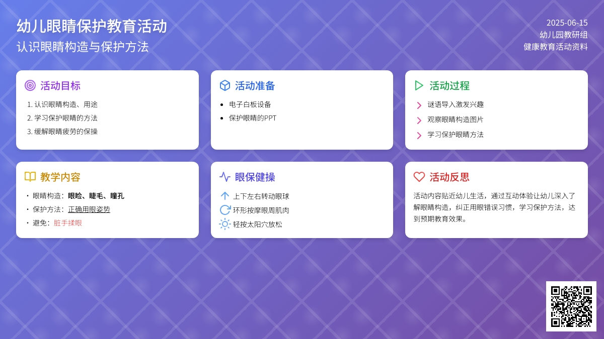 中班健康活动保护我们的小眼睛教案反思