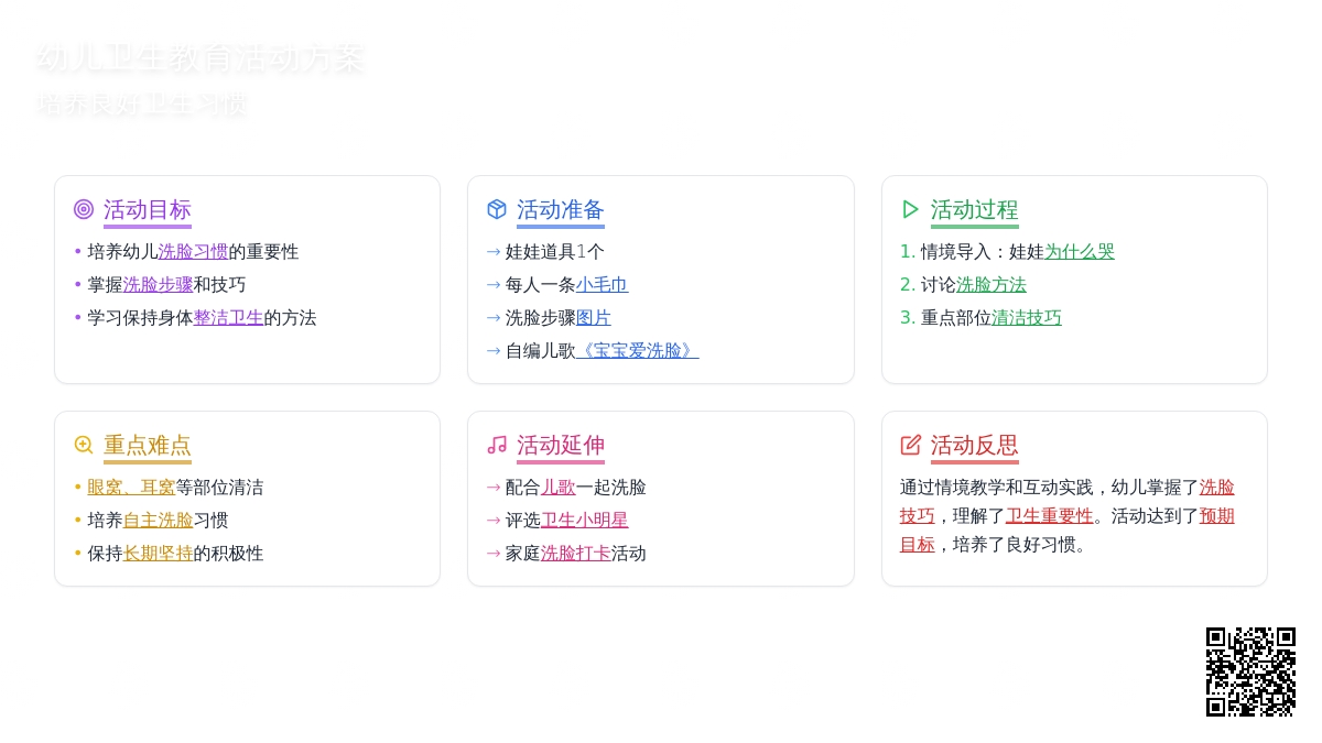 中班健康活动爱洗脸教案反思
