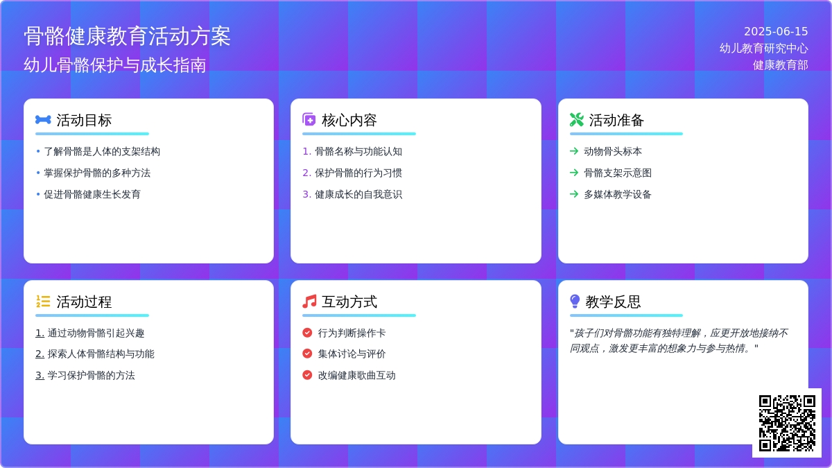 中班健康活动人体的支架——骨骼教案反思