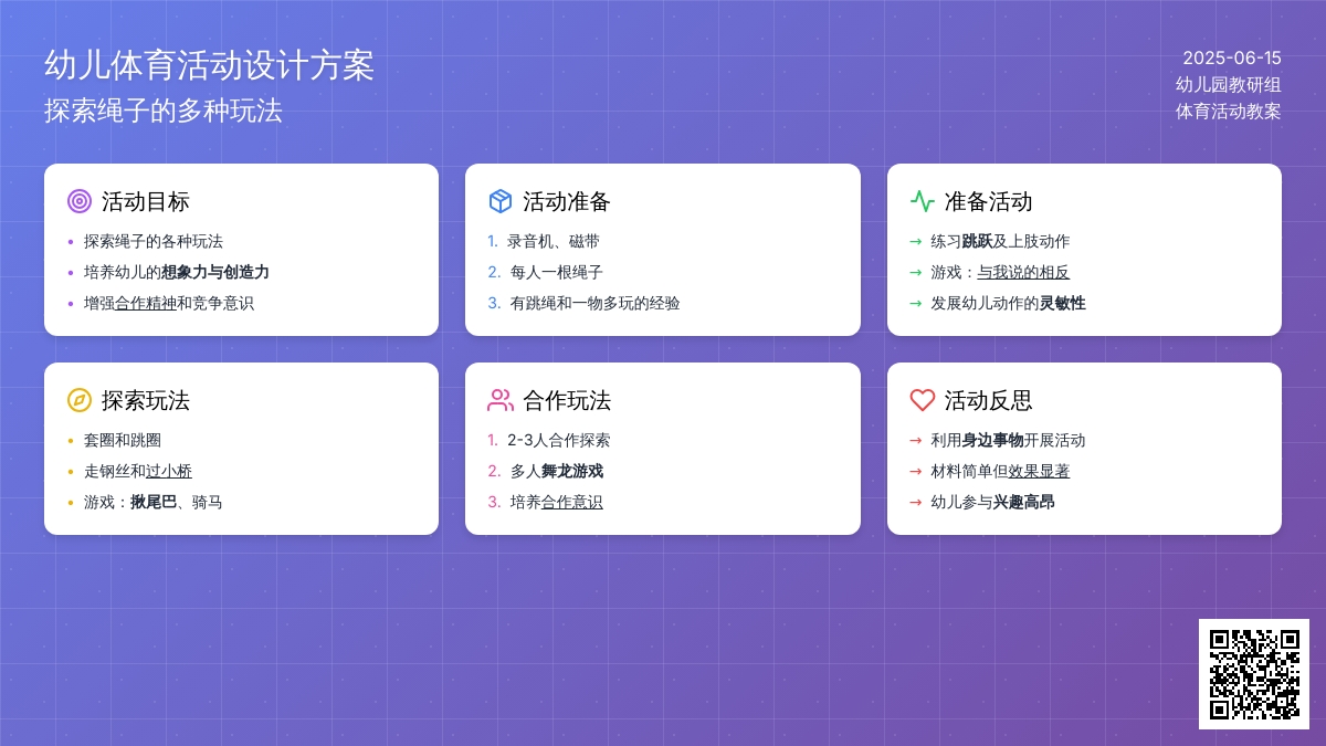 中班健康活动跳绳-一物多玩教案反思