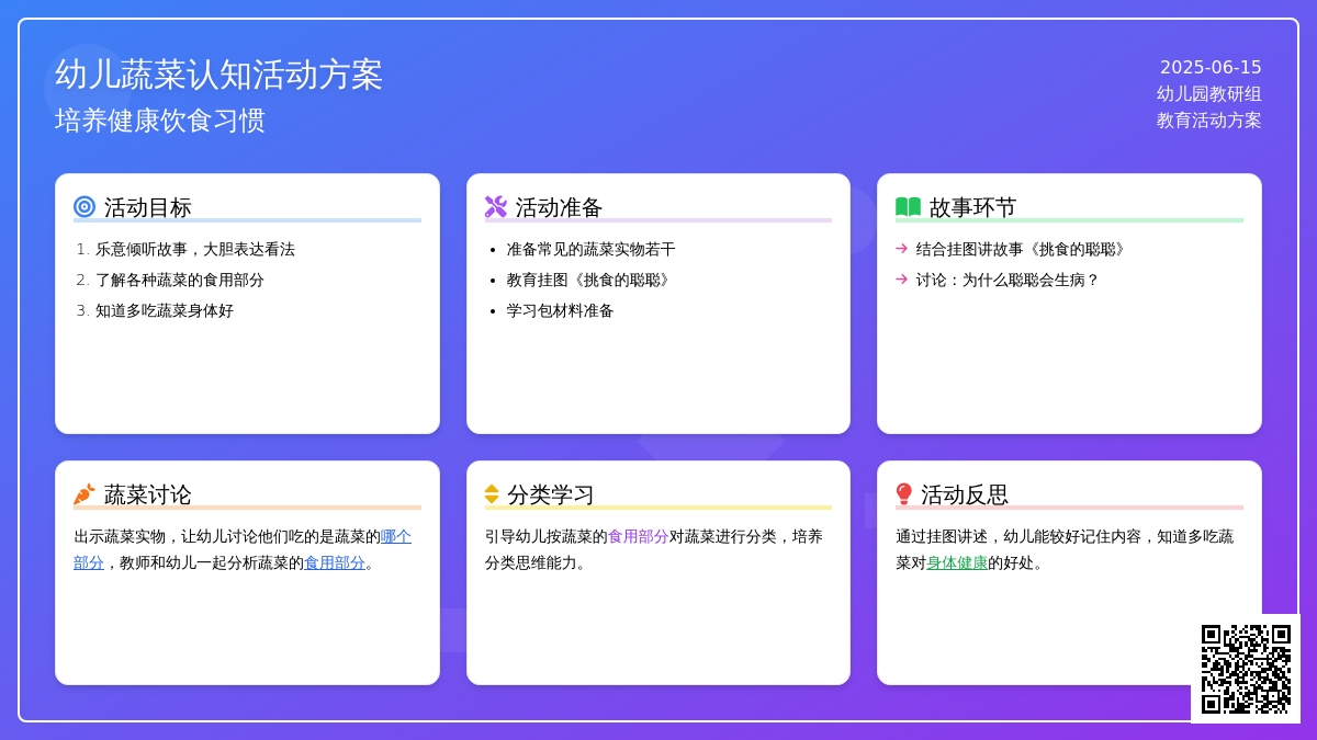 中班健康挑食的聪聪教案反思