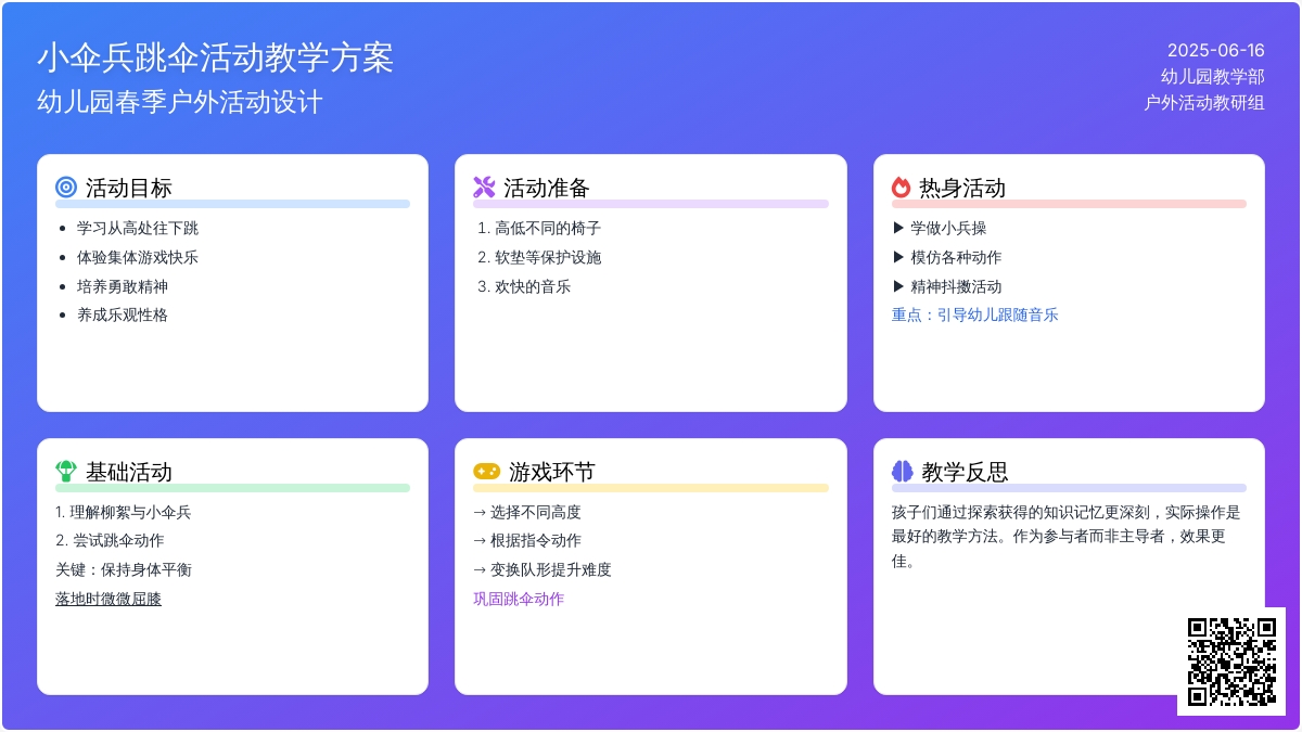 中班健康春天里的小伞兵教案反思