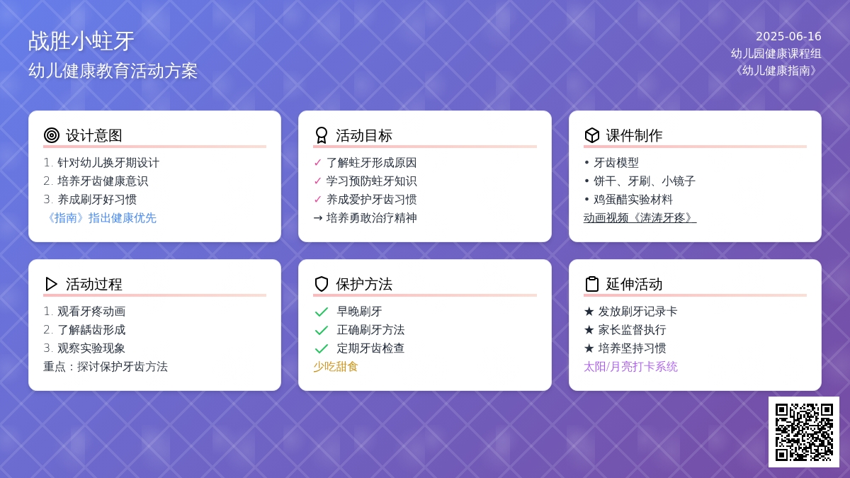 中班健康活动战胜小蛀牙教案反思