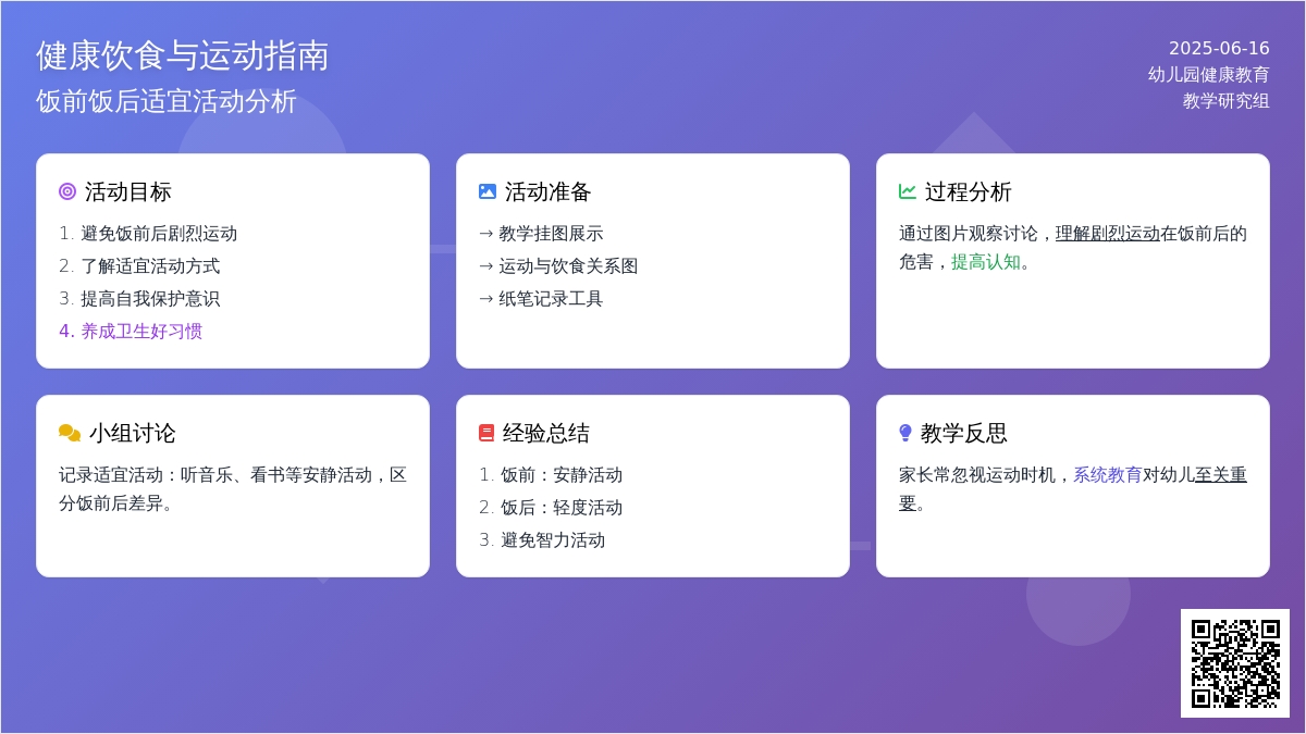 中班健康饭前饭后不剧烈运动教案反思