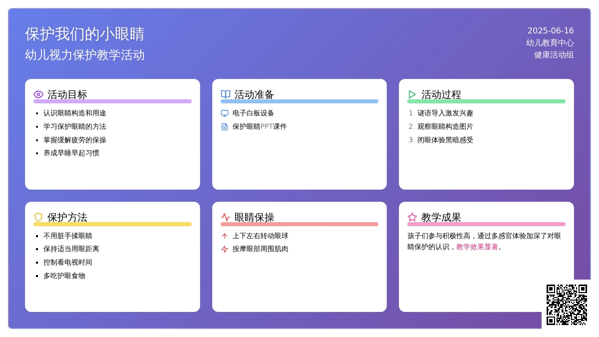 中班健康保护我们的小眼睛教案反思