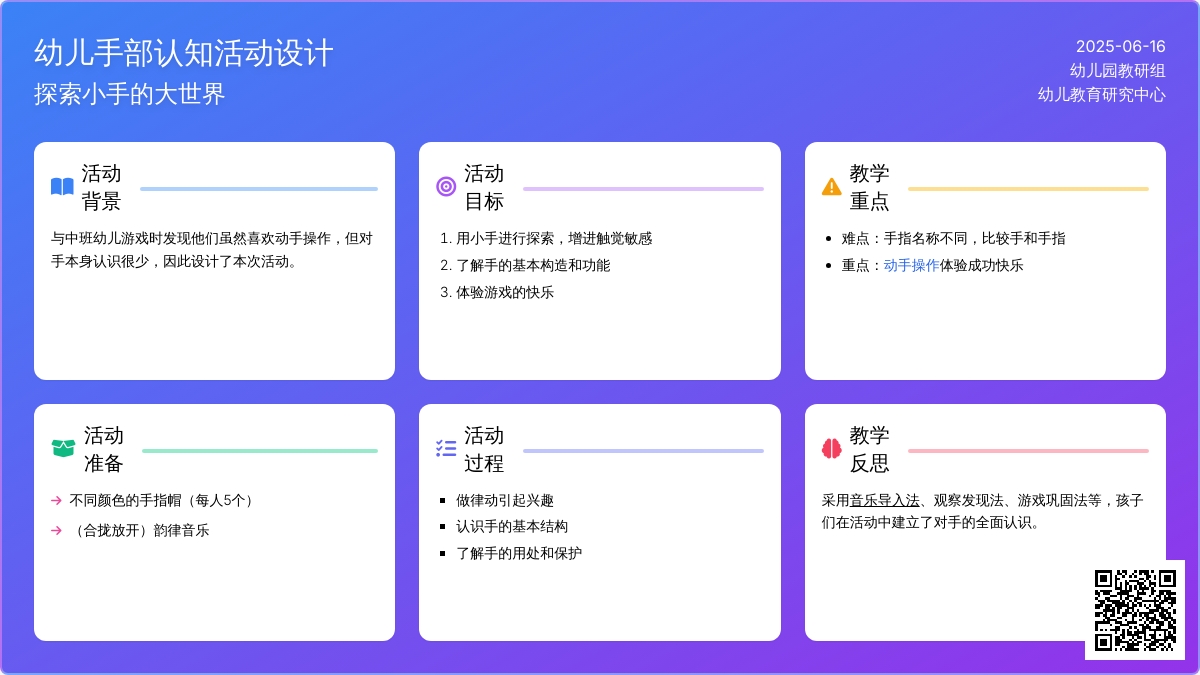 中班社会活动教案：能干的小手教案(附教学反思)