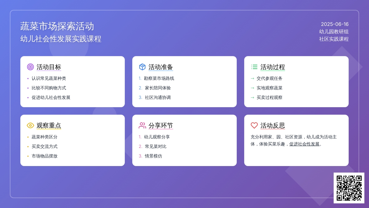 中班社会活动教案：参观菜市场教案(附教学反思)