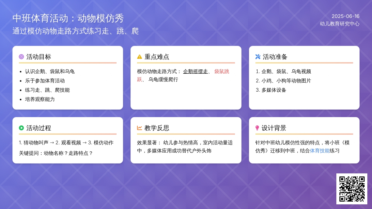 中班社会活动教案：模仿秀教案(附教学反思)
