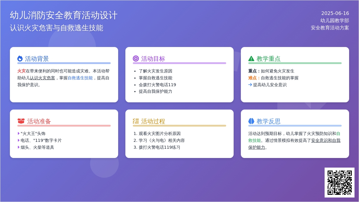 中班社会活动教案：着火了教案(附教学反思)