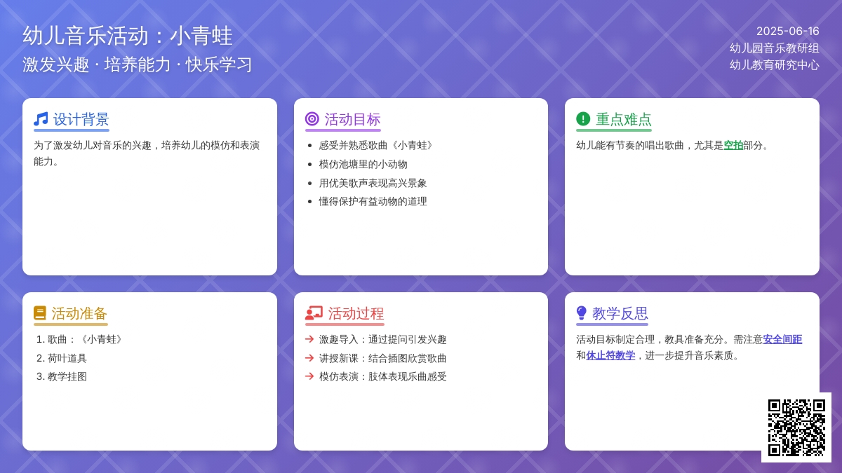 中班社会小青蛙教案反思